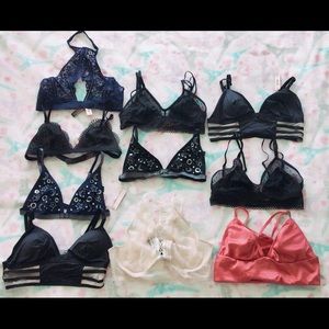 10 Brand new Victoria’s Secret size S bralettes